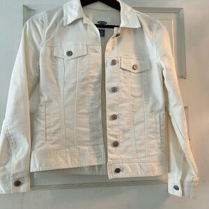 Old Navy white Denim Jacket